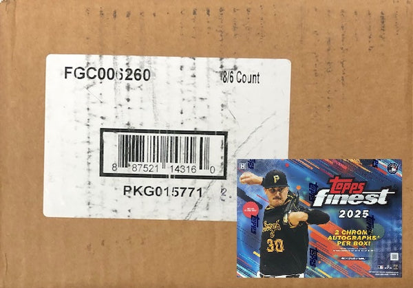2025 Topps Finest Baseball Hobby 8 Box Case