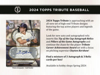 2024 Topps Tribute Baseball Hobby Pack