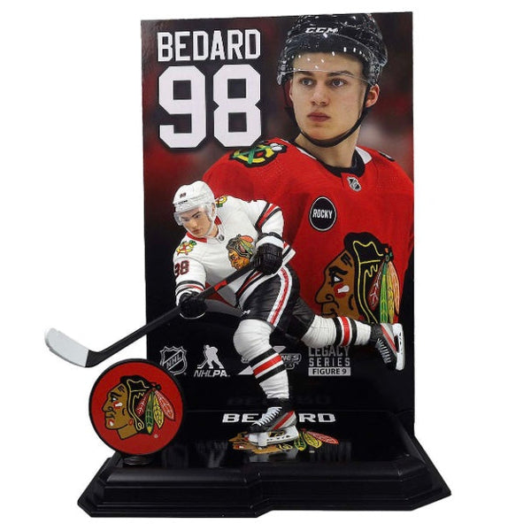Chicago Blackhawks Connor Bedard (White Jersey) Platinum Edition NHL 7" Mcfarlane SportsPicks Action Figure