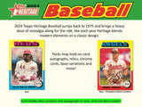 2024 Topps Heritage Baseball Hobby 12 Box Case