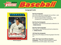 2024 Topps Heritage Baseball Hobby 12 Box Case