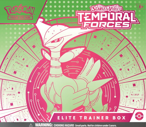 Pokémon TCG: Scarlet & Violet Temporal Fates Elite Trainer Box (Iron Leaves)