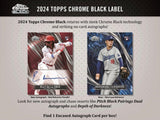 2024 Topps Chrome Black Baseball Hobby Box