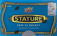 2024-25 Upper Deck Stature Hockey Hobby Box (Call 708-371-2250 For Pricing & Availability)