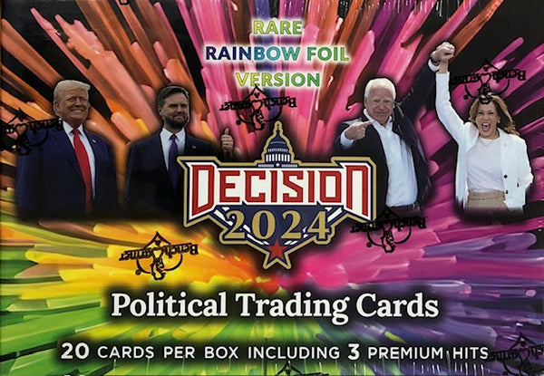 Decision 2024 Trading Cards Rare Rainbow Foil Edition Box