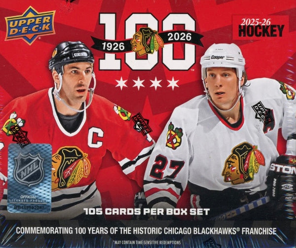 2025-26 Upper Deck Chicago Blackhawks Centennial Box Set