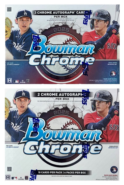 2025 Bowman Chrome Baseball Hobby Box & Breakers Delight Box COMBO
