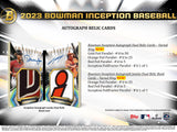 2023 Bowman Inception Baseball Hobby Box