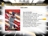 2023 Bowman Inception Baseball Hobby Box