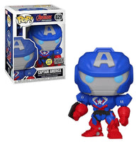 Funko Pop Marvel Avengers Mech Strike Captain America FYE Exclusive Glow In The Dark Figure