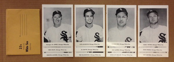 Vintage 1960 Chicago White Sox Twelve Player Photo Set in Original Envelope
