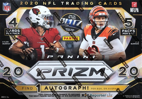 2020 Panini Prizm Football Mega Box (1 Auto + 1 Memorabilia) (Pink Prizms)