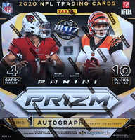 2020 Panini Prizm Football Mega Box (1 Auto) (Neon Green Pulsar Prizms)