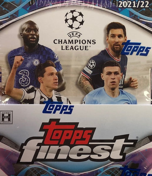 2021-22 Topps Finest UEFA Champions League Soccer Hobby Mini Box