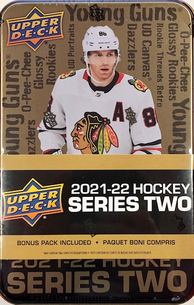 2021-22 Upper Deck Series 2 Hockey Retail Tin (Call 708-371-2250 For Pricing & Availability)