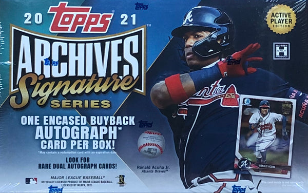 2021 Topps Archives Signatures Series Active Player Edition Hobby Box