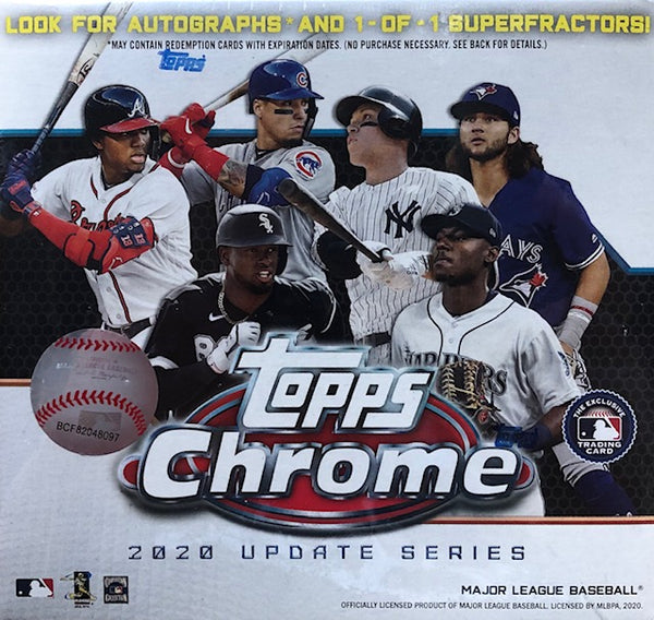 2020 Topps Chrome Baseball Update Series Mega Box (White Box)