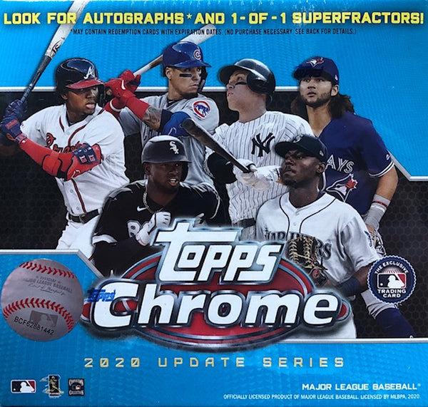2020 Topps Chrome Baseball Update Series Mega Box (Blue Box)