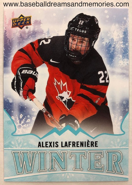 2019 Upper Deck Winter Alexis Lafreniere Unscratched Rookie Card