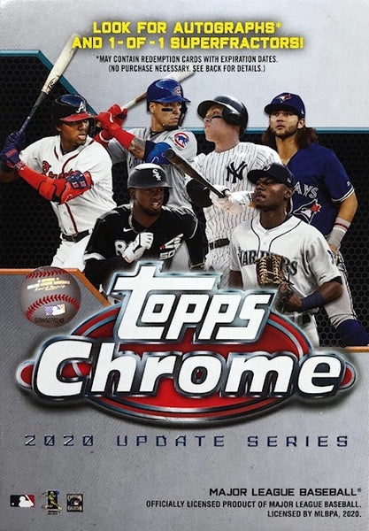 2020 Topps Chrome Baseball Update Series Hanger Box