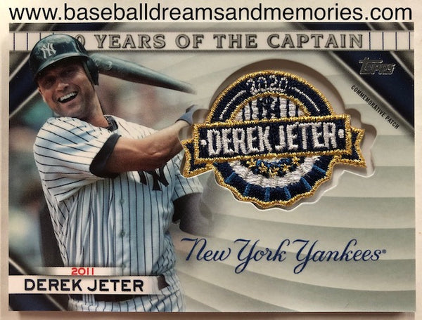 2020 Topps Derek Jeter 20 Years of Captain Commemorative Patch Card