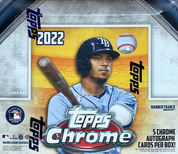 2022 Topps Chrome Baseball Hobby Jumbo Box