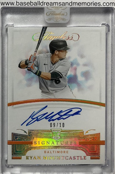 2021 Panini Flawless Ryan Mountcastle Autograph Signatures Card Serial Numbered 09/10