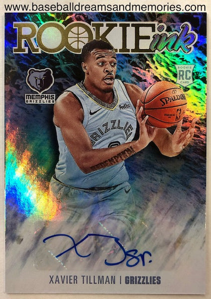 2020-21 Panini Hoops Xavier Tillman Rookie Ink Autograph Card