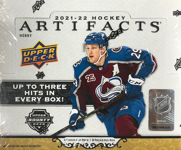 2021-22 Upper Deck Artifacts Hockey Hobby Box (Call 708-371-2250 For Pricing & Availability)