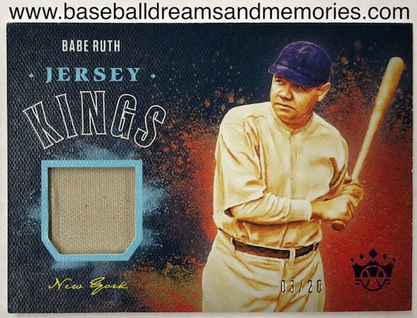 2020 Panini Diamond Kings Babe Ruth Jersey Kings Jersey Relic Card Ser –  Baseball Dreams & Memories