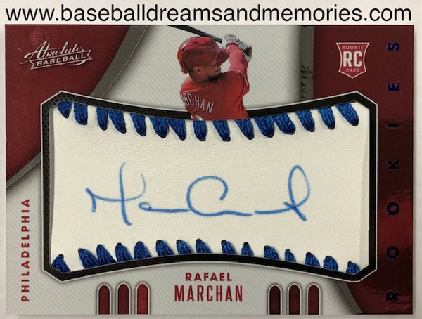 2021 Panini Absolute Rafael Marchan Autograph Rookie Card Serial Numbered 28/50