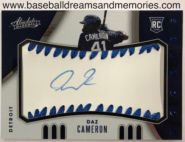 2021 Panini Absolute Daz Cameron Autograph Rookie Card Serial Numbered 50/50