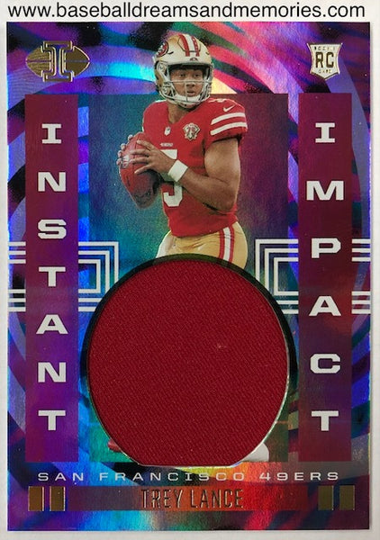 2021 Panini Illusions Trey Lance Instant Impact Rookie Jersey Card