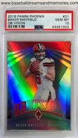 2018 Panini Phoenix Baker Mayfield QB Vision Card Graded PSA Gem Mint 10