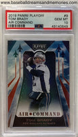 2019 Panini Playoff Tom Brady Air Command Card Graded PSA Gem Mint 10