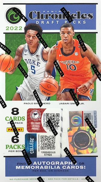 2022-23 Panini Chronicles Draft Picks Collegiate Basketball Hobby Box