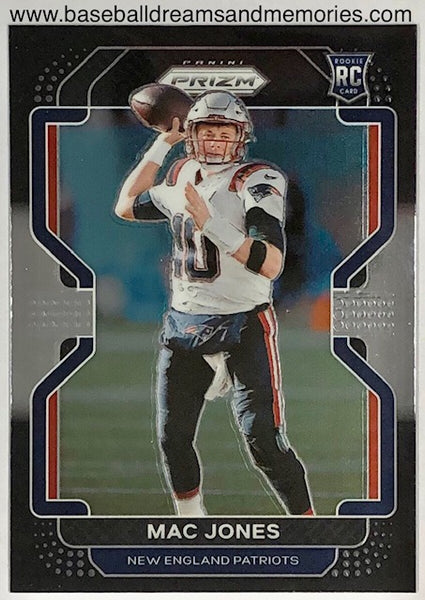 2021 Panini Chronicles Prizm Black Mac Jones Rookie Card