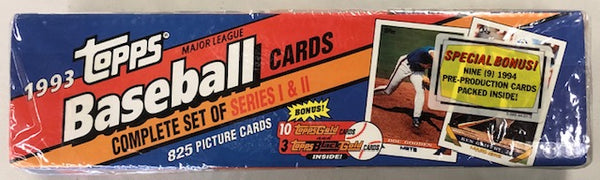 1993 Topps Baseball Complete Factory Set of Series 1 & Series 2 Cards