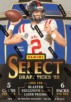 2022 Panini Select Draft Picks Football Blaster Box