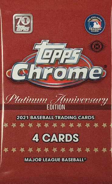 2021 Topps Chrome Baseball Platinum Anniversary Hobby Pack