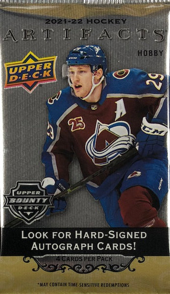 2021-22 Upper Deck Artifacts Hockey Hobby Pack (Call 708-371-2250 For Pricing & Availability)
