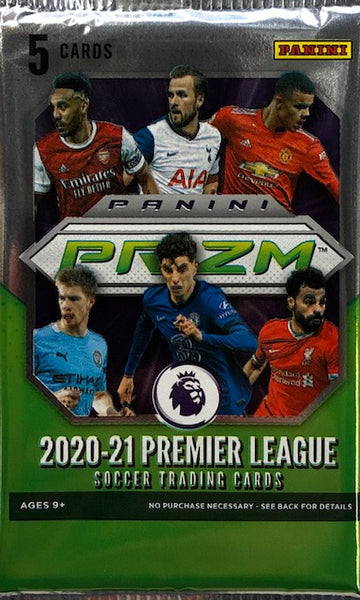 2020-21 Panini Premier League Soccer Retail Pack (Red Ice Prizms)