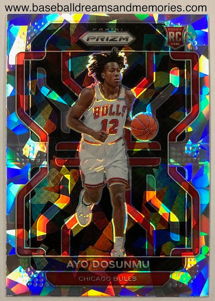 2021-22 Panini Prizm Ayo Dosunmu Cracked Ice Rookie Card