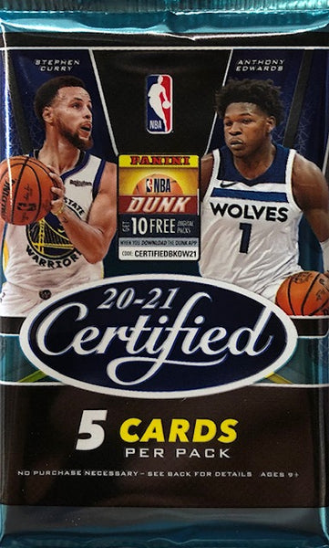 2020-21 Panini Certified Basketball Hobby Pack