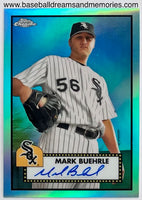 2021 Topps Chrome Platinum Anniversary Mark Buehrle Aqua Autograph Card Serial Numbered /150
