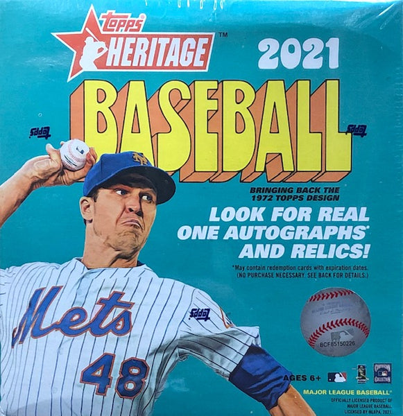 2021 Topps Heritage Baseball Mega Box (Blue Sparkles)