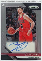 2018-19 Panini Prizm Zach LaVine Autograph Card