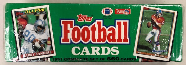 1991 Topps Football Complete Factory Set of 660 Cards