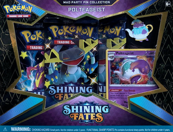 Pokémon TCG: Shining Fates Mad Party Pin Collection (Polteageist)