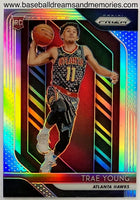 2018-19 Panini Prizm Trae Young Silver Prizm Rookie Card